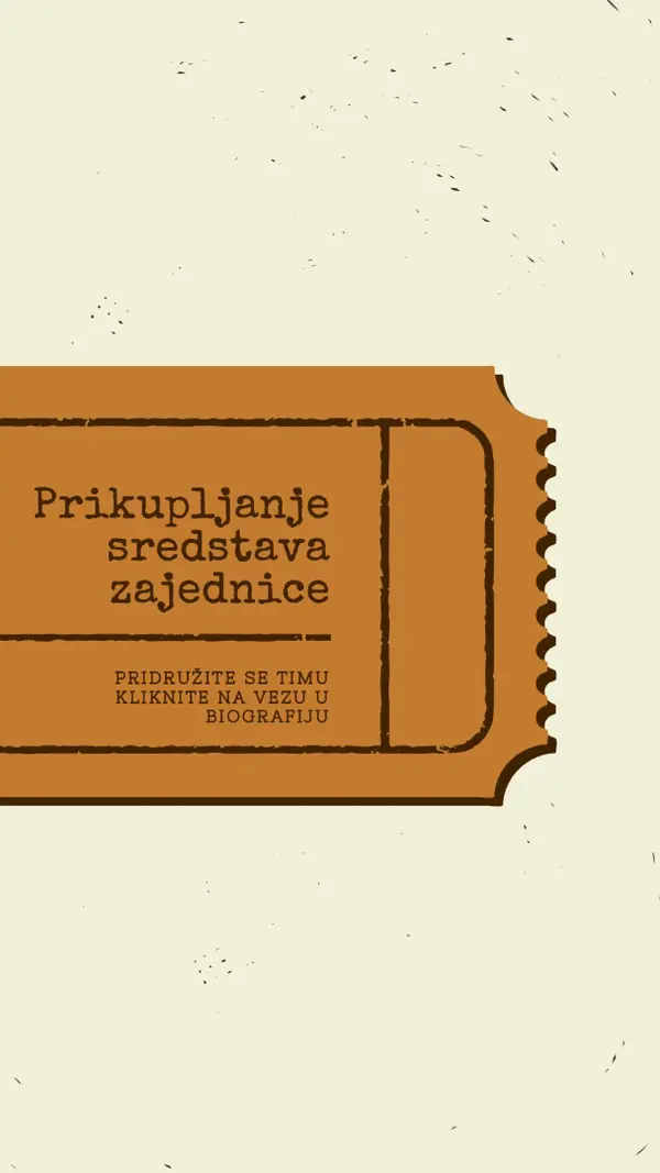 Veliki tiket brown vintage-retro