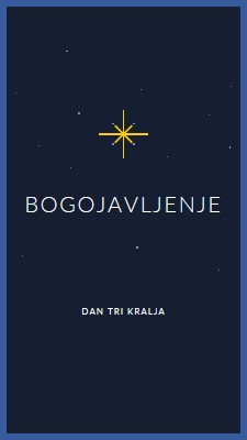 Obeležavanje Bogojavljanja blue modern-simple