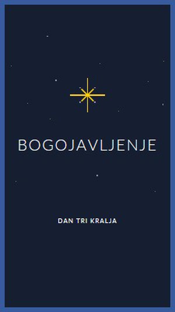 Obeležavanje Bogojavljanja blue modern-simple