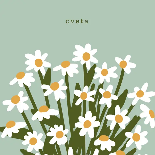 Novo proleće cveta green clean,delicate,illustration,simple,natural,floral