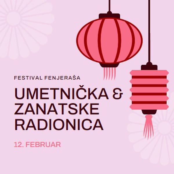 Radionica fenjeraša pink modern,whimsical,graphics,minimal,bold,typographic