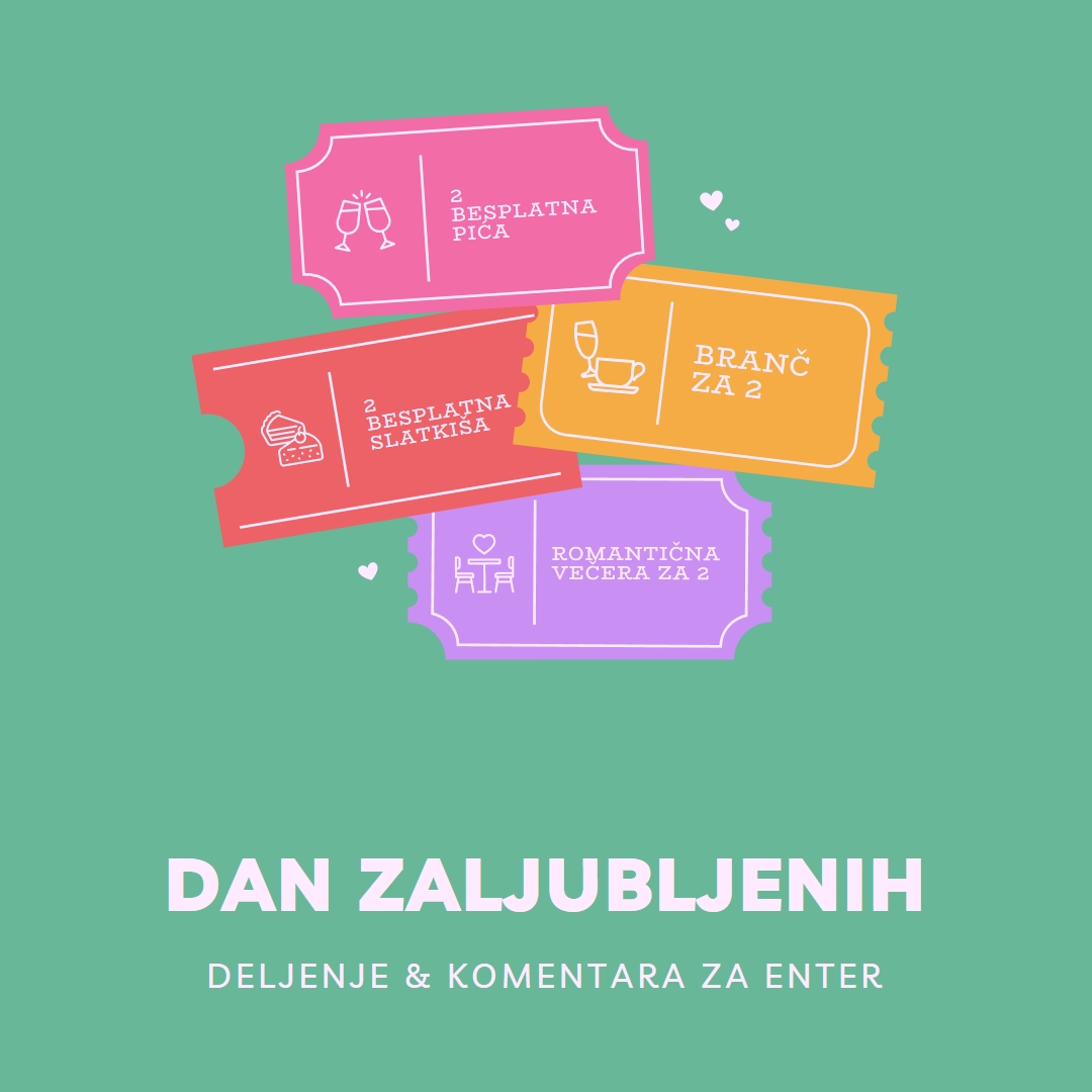 Poklona za Dan zaljubljenih green bright,playful,tickets,retro,shape,overlapping