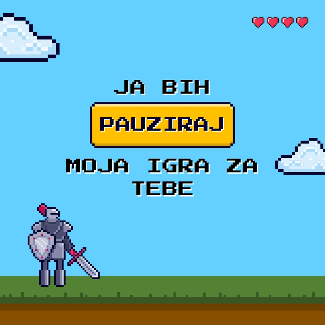 Pauziraжu svoju igru za tebe. blue vibrant,whimsical,game,retro,playful,computer