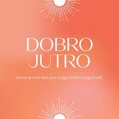 Danas je novi dan orange modern,gradient,typographic,simple,symmetrical,minimal