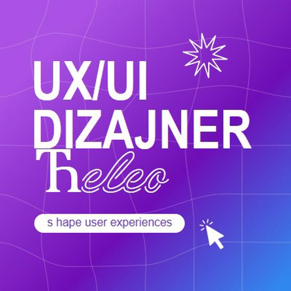 Dizajner korisničkog interfejsa/UX-a je želeo purple bold,playful,digital,grid,neon,gradient