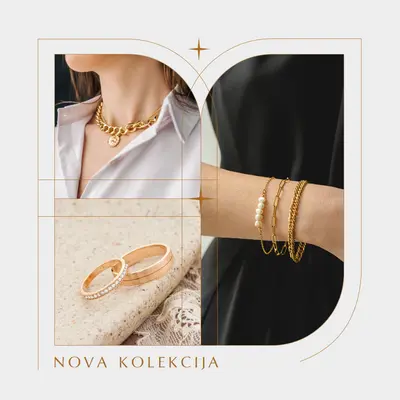 Nova kolekcija nakita brown photographic,minimal,collage,line,frame,classic