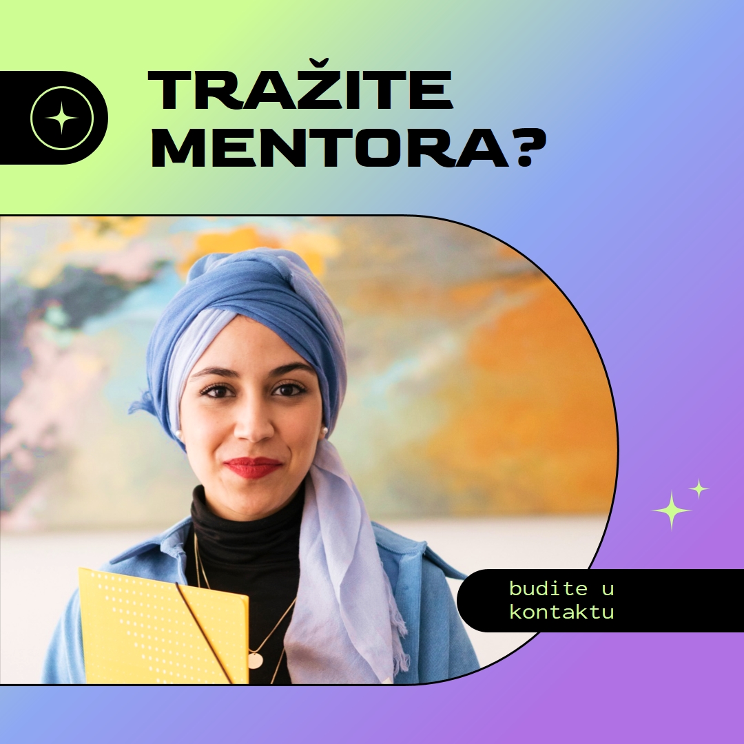 Tražite mentora? purple modern,bold,gradient,geometric,photo,sparkle