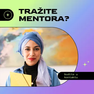 Tražite mentora? purple modern,bold,gradient,geometric,photo,sparkle