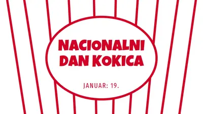 Nacionalni dan kokica white whimsical-line