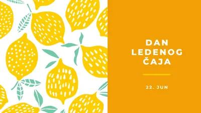 Životni limunovi su za ledeni čaj orange whimsical-color-block