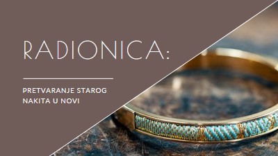 Radionica nakita brown organic-simple