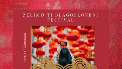 Srećan festival fenjeraša red modern-simple