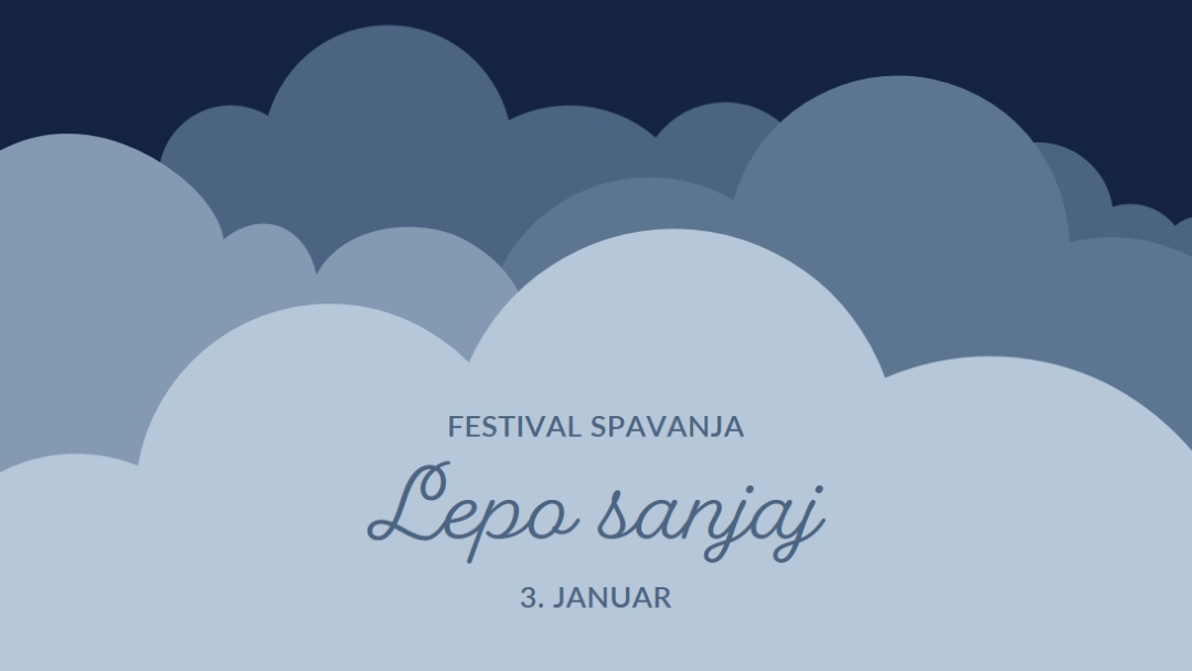Sanjate samo o više sna blue whimsical-color-block