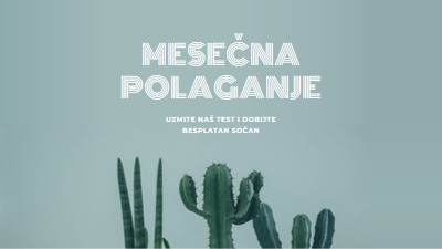 Mesečni test za polaganje green modern-simple