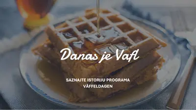 Danas je Vafl blue modern-simple