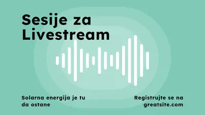 Sesije za Livestream green modern-simple