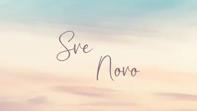Novi stav blue modern-simple
