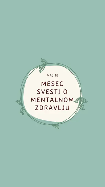 Poštujte svest o mentalnom zdravlju green organic-simple