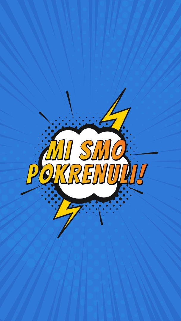 Mi smo pokrenuli! blue modern-bold