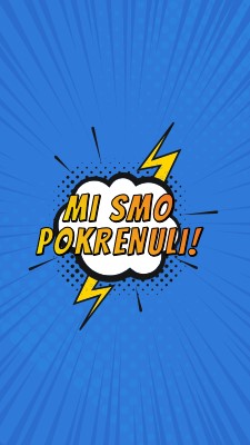 Mi smo pokrenuli! blue modern-bold