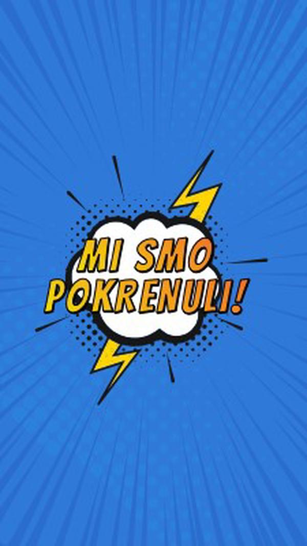 Mi smo pokrenuli! blue modern-bold