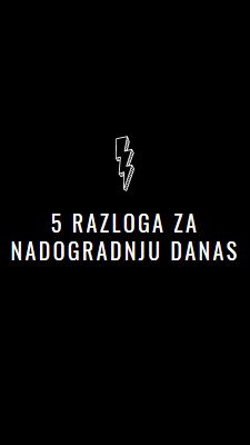 Pet razloga za nadogradnju black modern-bold