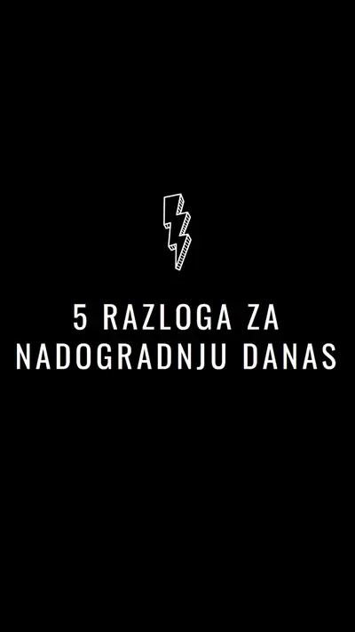 Pet razloga za nadogradnju black modern-bold