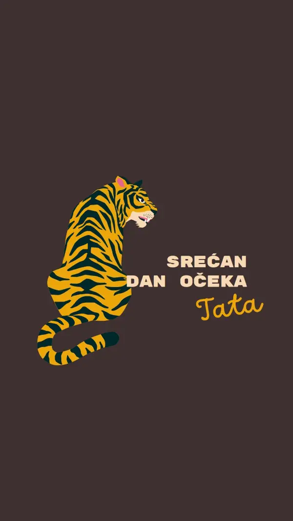 Srećan Dan očeka, tata brown whimsical-color-block