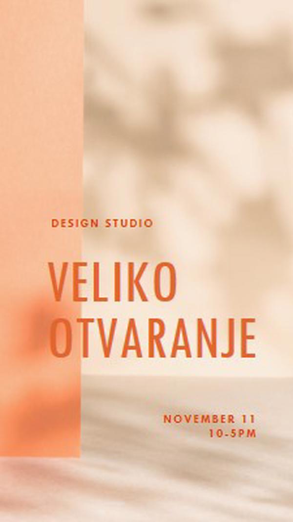 Meko pokretanje orange modern-bold