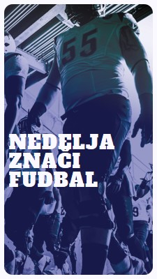 Nedelja znači fudbal purple modern-bold