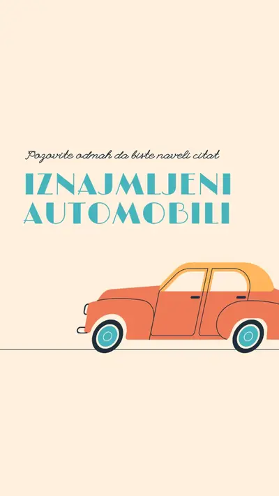 Citat o iznajmljenim automobilima orange whimsical-color-block