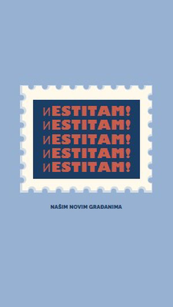 Čestitamo novim građanima blue modern-simple