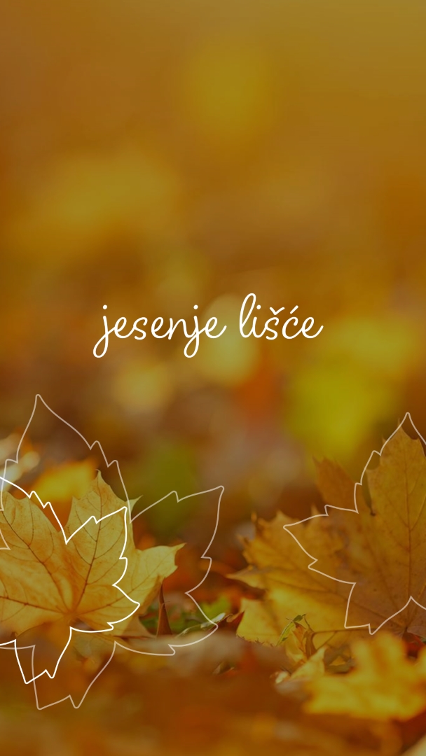 Jesenje lišće orange organic-simple