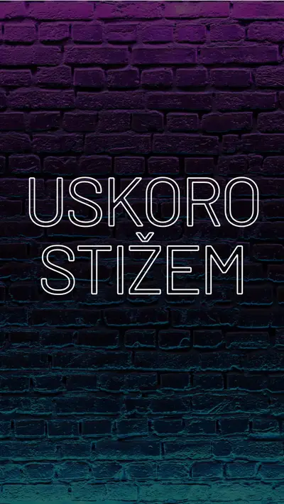 Uskoro stiže za vas purple modern-bold
