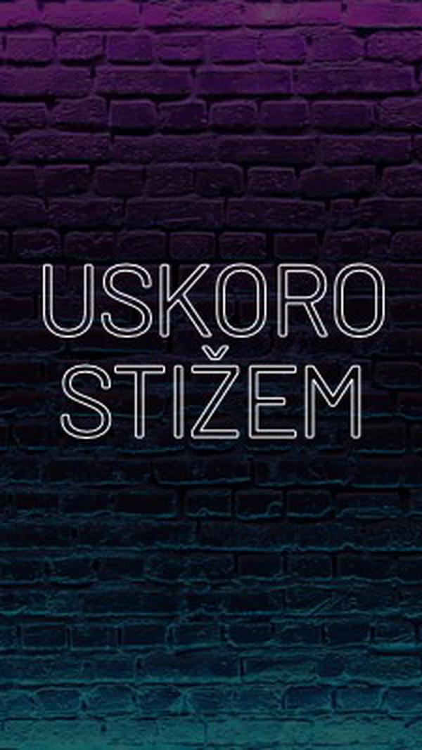 Uskoro stiže za vas purple modern-bold