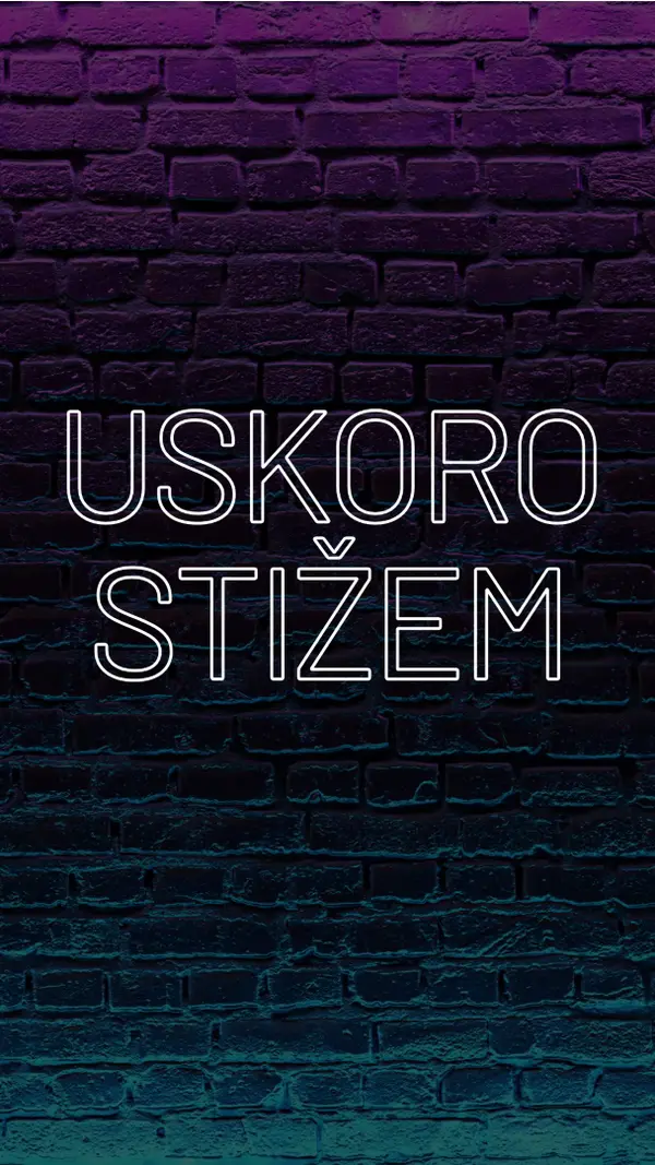 Uskoro stiže za vas purple modern-bold