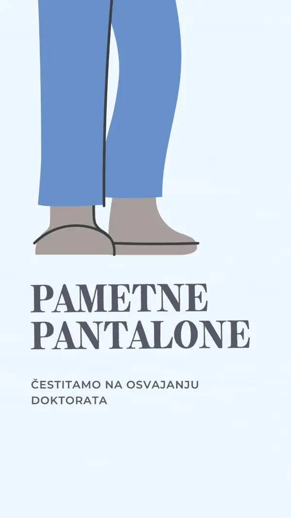 Pametne pantalone blue modern-color-block