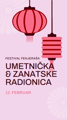 Radionica fenjeraša pink modern,whimsical,graphics,minimal,bold,typographic