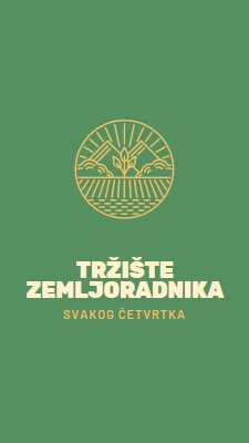 Dođite na tržište poljoprivrednika green clean,simple,logo,organic,typographic,rustic