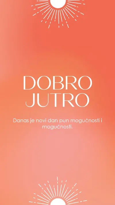 Danas je novi dan orange modern,gradient,typographic,simple,symmetrical,minimal