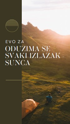 Svakog izlaska sunca green modern,simple,photo,typographic,graphic,motif