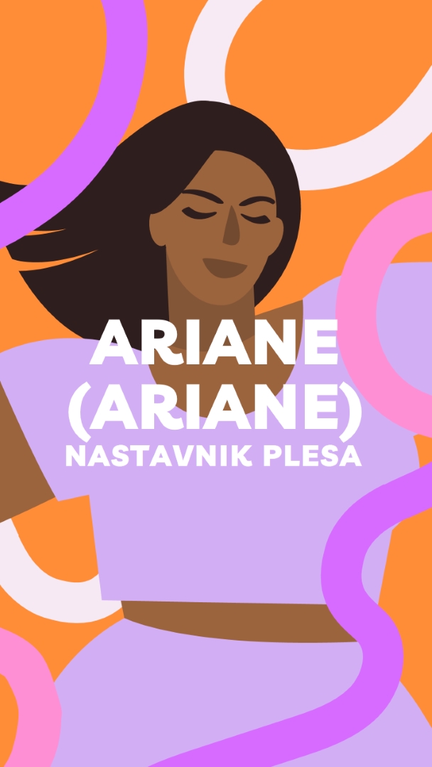 Povežite se sa nastavnikom plesa purple simple,illustrated,squiggles,playful,graphic,bold