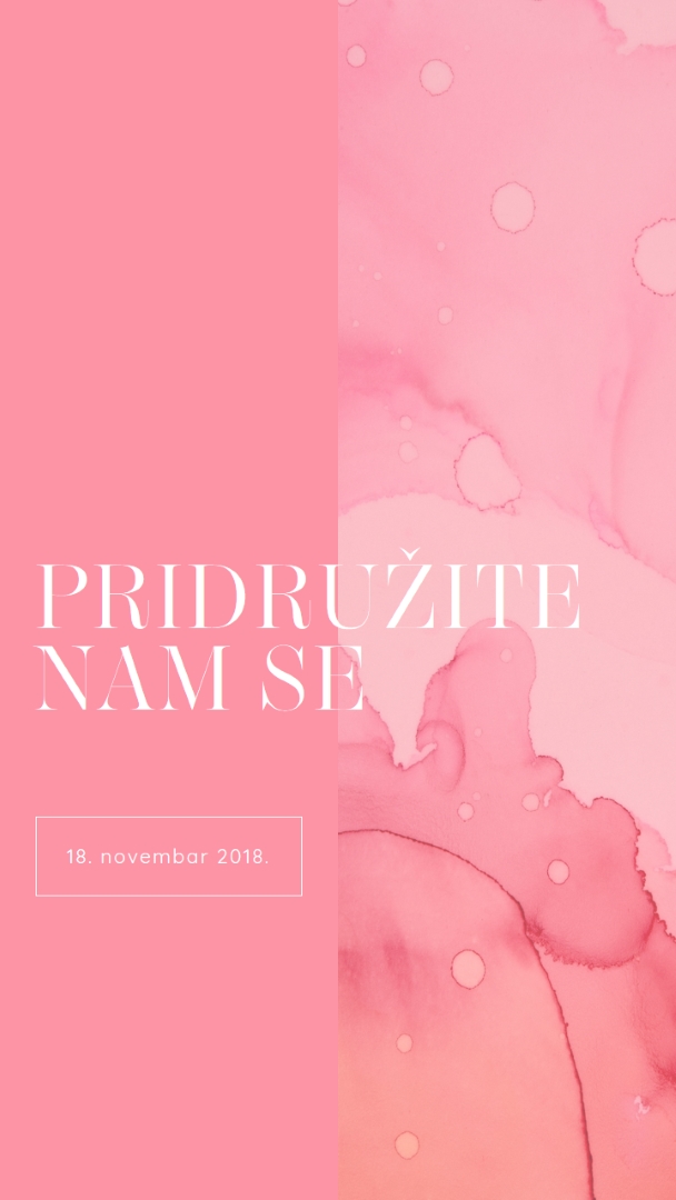 Pridružite nam se na događaju pink elegant,clean,watercolor,classic,simple,minimal