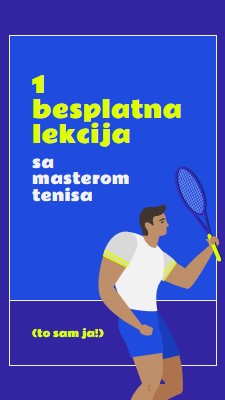 Besplatna lekcija sa masterom tenisa blue vibrant,bold,block,frame,graphic,bright