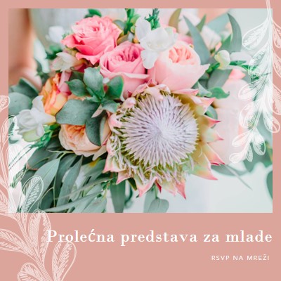 Prolećna predstava za mlade pink organic-simple