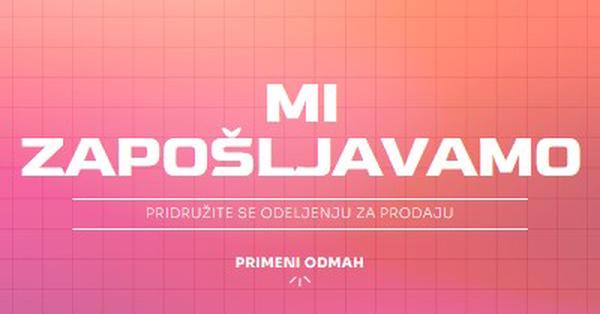 Angaћujmo se. Pridruћi nam se! pink simple,bold,gradient,grid,minimal,bright