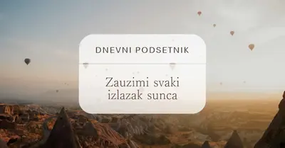 Zauzimi svaki izlazak sunca brown modern,photo,notification,simple,elegant,