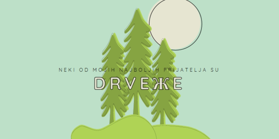 Šumsko povlačenje green whimsical-line