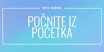 Novi početak blue modern-bold