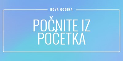 Novi početak blue modern-bold